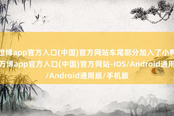 世博app官方入口(中国)官方网站车尾部分加入了小鸭尾等盘算-万博app官方入口(中国)官方网站-IOS/Android通用版/手机版