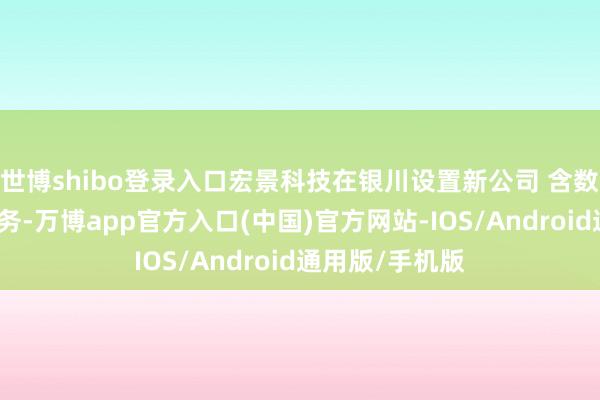 世博shibo登录入口宏景科技在银川设置新公司 含数据责罚办管事务-万博app官方入口(中国)官方网站-IOS/Android通用版/手机版