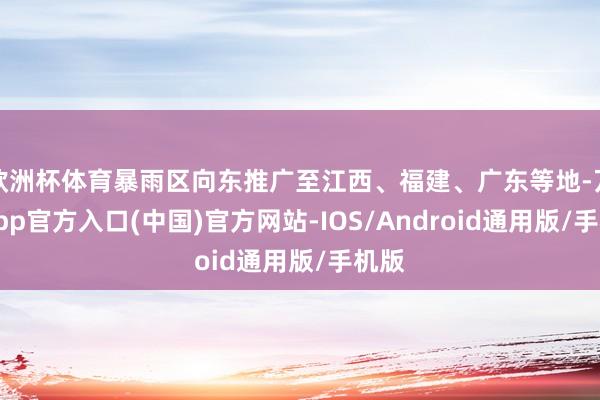 欧洲杯体育暴雨区向东推广至江西、福建、广东等地-万博app官方入口(中国)官方网站-IOS/Android通用版/手机版